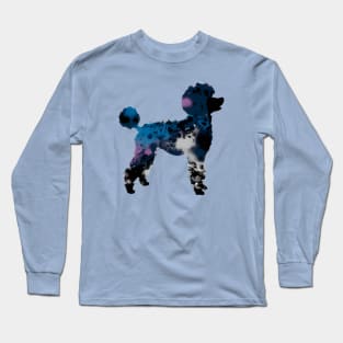 Poodle Doggo Outline Vector Print Long Sleeve T-Shirt